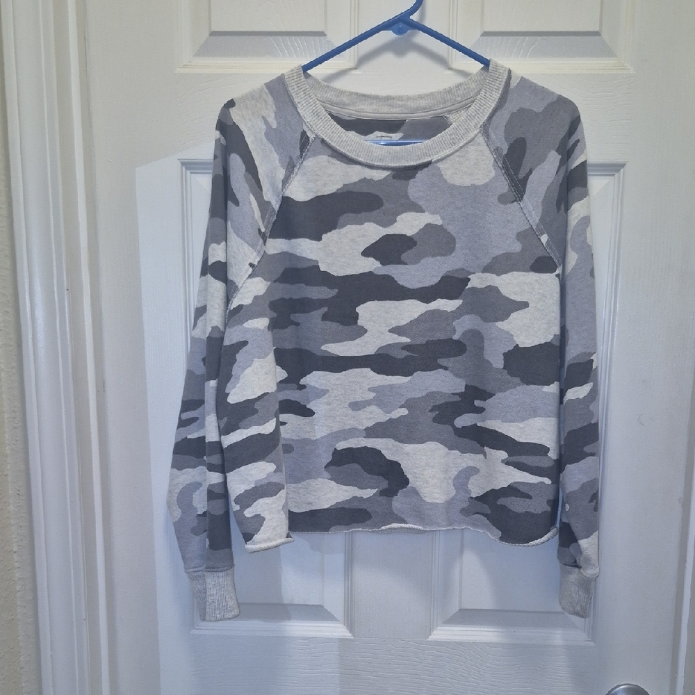 Gray Camo Women's Sweater